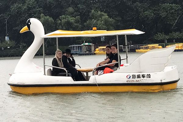Boating on the Xuanwu Lake